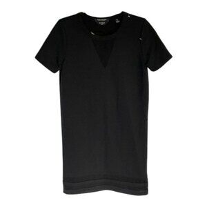 Scotch & Soda Black Mesh Shirt Dress Size 2 - 47736
